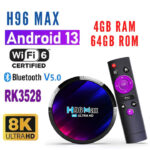 H96 MAX TV Box 4K UHD 4GB+64GB Android 13