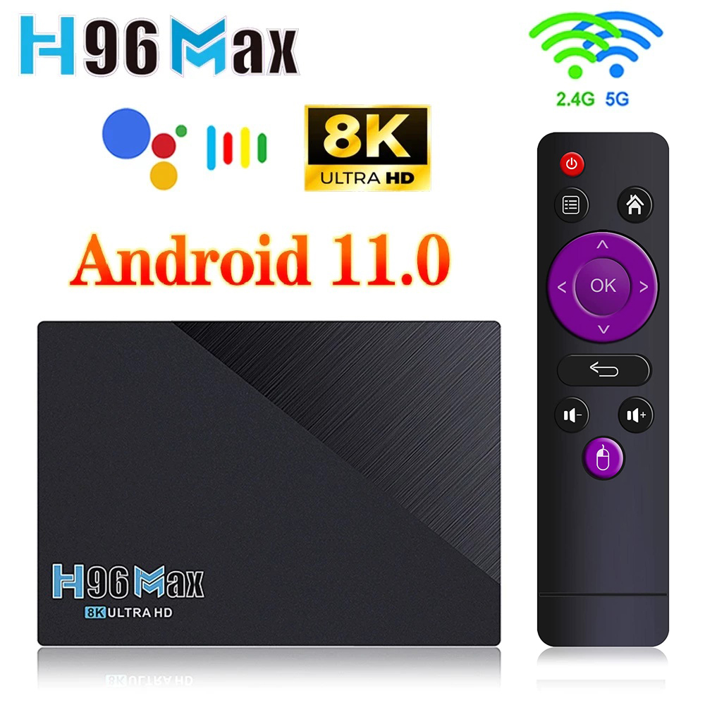 Smart Box H96MAX 8GB+64GB Quad Core 4K UHD Android 11