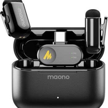 MAONO Wave T1 Mini Wireless Microphone with PC2 Type-C Receiver