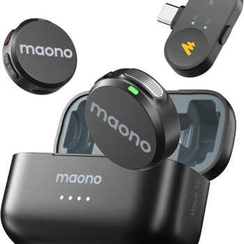 MAONO Wave T5 PC2 48kHz/24bit Wireless Mic | 300m Range