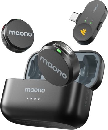 MAONO Wave T5 PC2 48kHz/24bit Wireless Mic | 300m Range