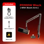 PD100W_wireless_microphone_with_stand